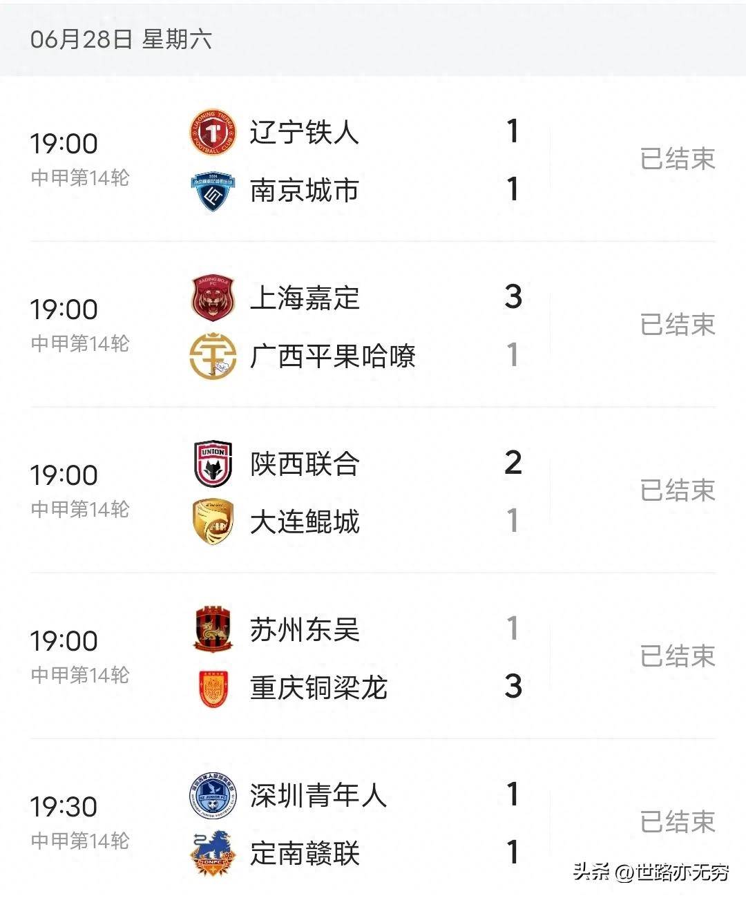 安博体育-中甲联赛积分榜：延边绝平南京升第四，重庆辽宁谁是半程冠军？(2025中乙积分榜)